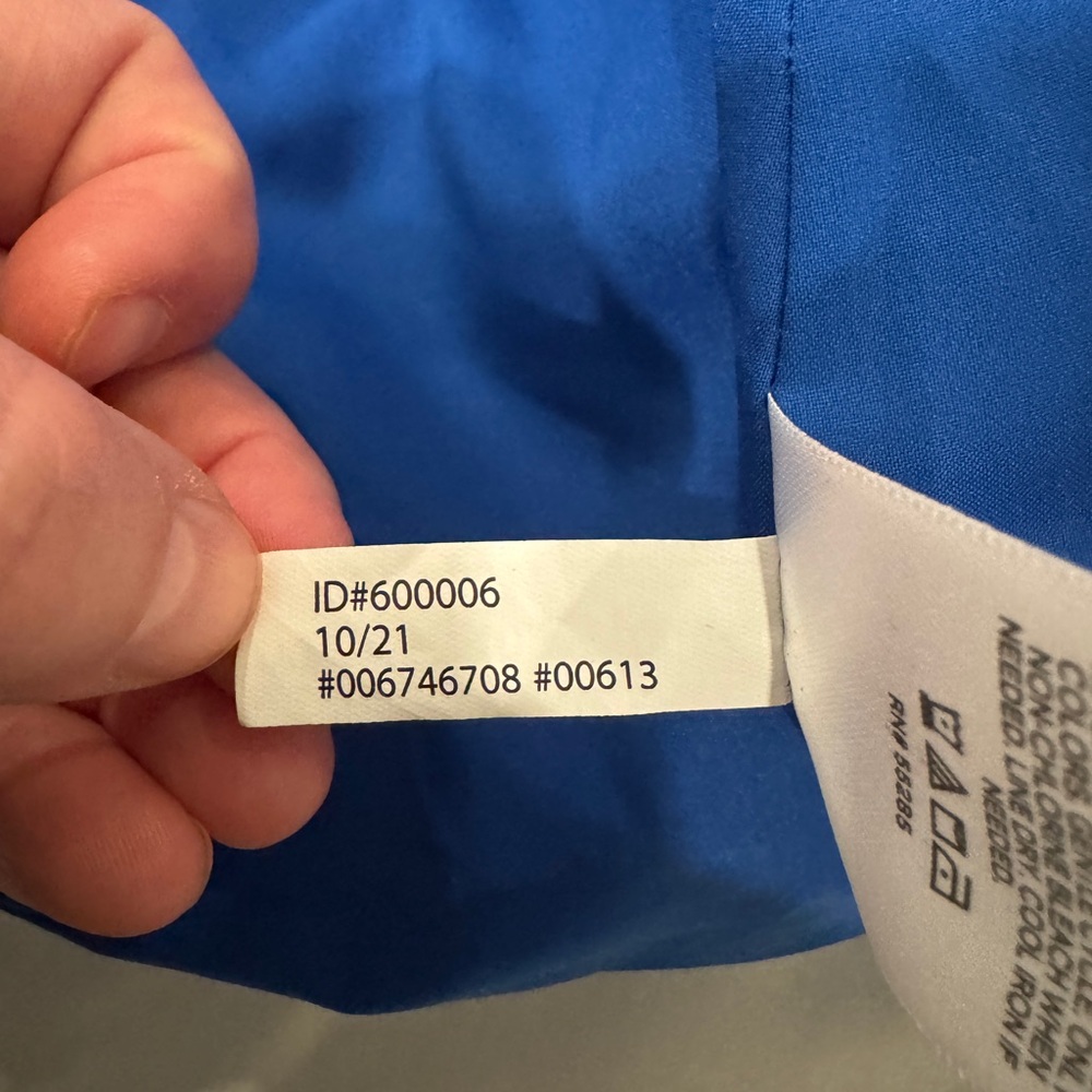 Express Blue Buttoned Suit Blazer Jacket Large - image 4